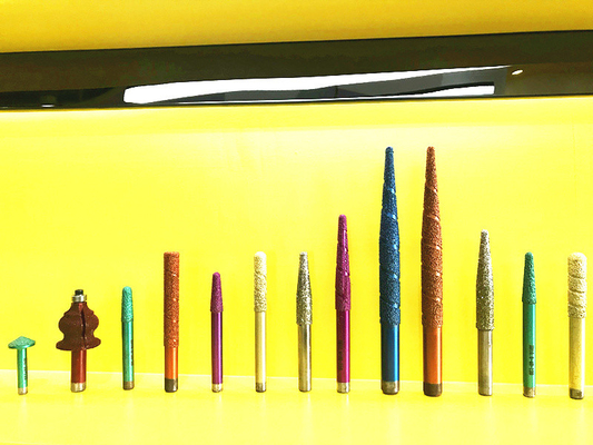 CNC μαχαιριών τα εργαλεία χάραξης λιθοστρώνουν τους επίπεδους τελών κόπτες άλεσης χοντροδουλέματος μύλων πέτρινους χαράζοντας