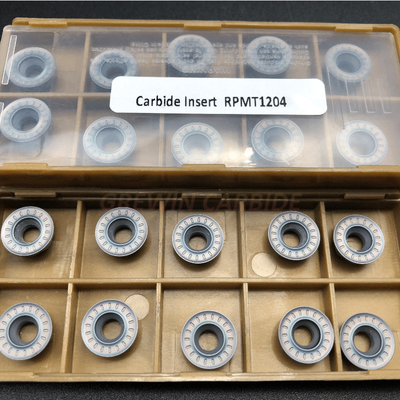 Γυρίζοντας καρβίδιο βολφραμίου εργαλείων ενθέτων καρβιδίου RPMT 1206 Cnc που ντύνεται